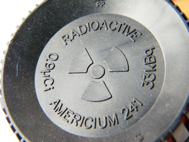 Ionisk røykvarsler - radioaktiv